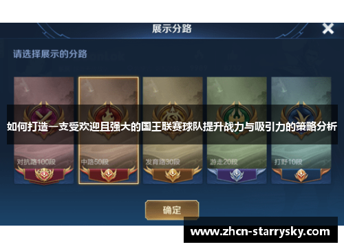 如何打造一支受欢迎且强大的国王联赛球队提升战力与吸引力的策略分析 如何打造一支受欢迎且强大的国王联赛球队提升战力与吸引力的策略分析